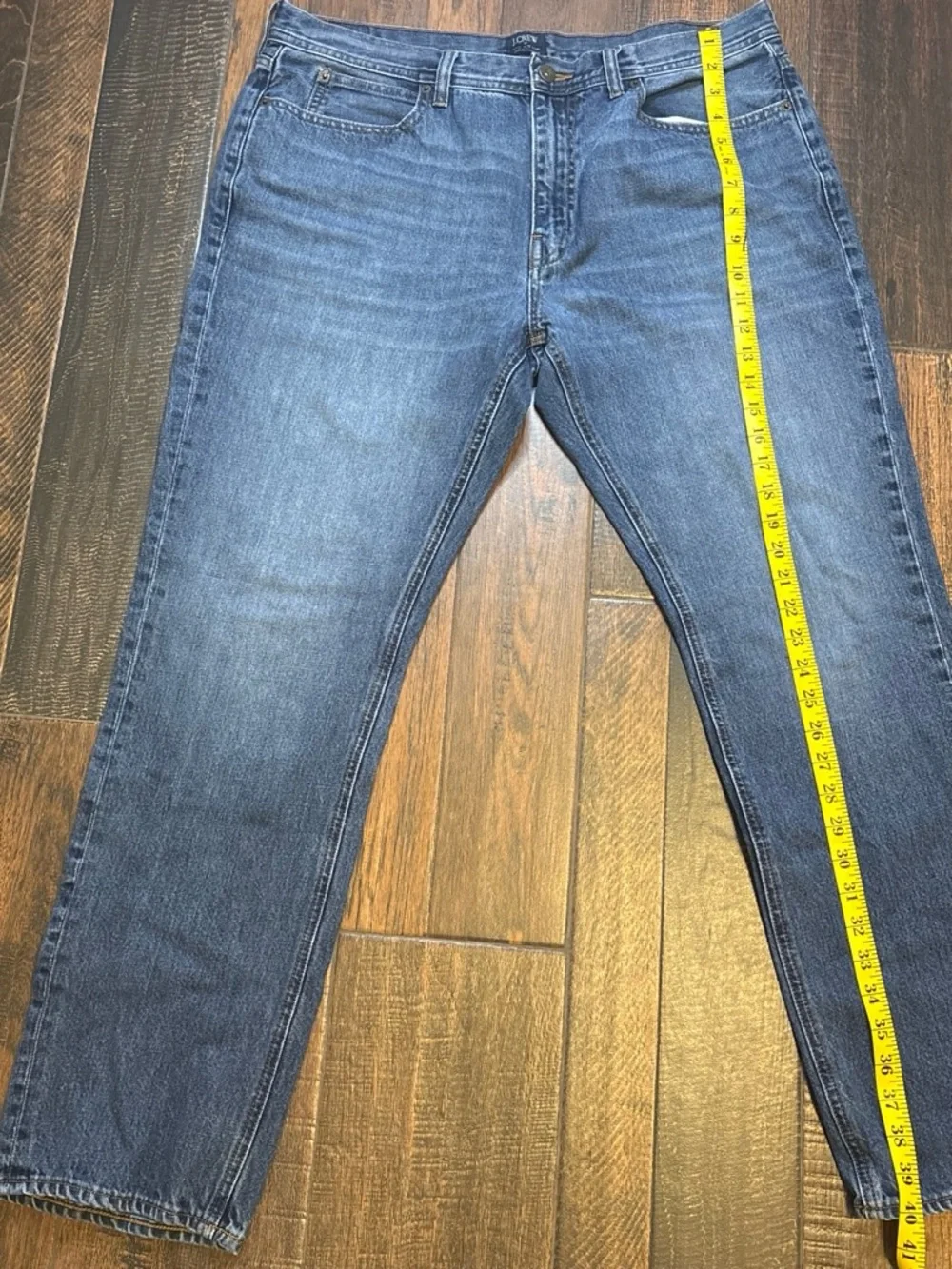 J. Crew Slim Straight Men's Jeans in Mid Blue Wash